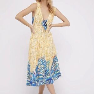 Free People Hot House Tropical Midi Dress